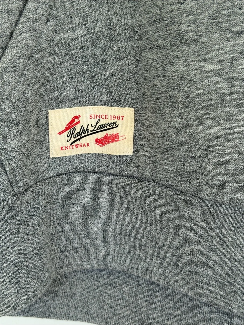 Polo Ralph Lauren Boys Gray Christmas Truck Hoodie Sweater Size M 10-12 NWT